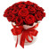 красные розы в шляпной коробке. Николаев